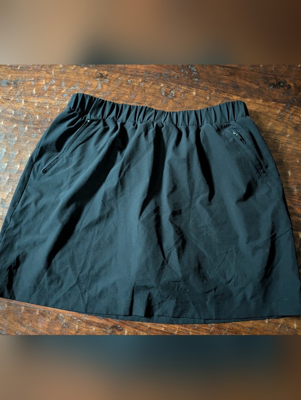 Skort With Zipper Pockets